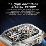 Z79 Max Armour Smart Watch – 2.1" IPS Display, Bluetooth Call, AI Voice Assistant, Compass, Heart Rate & Sports Tracking – Black