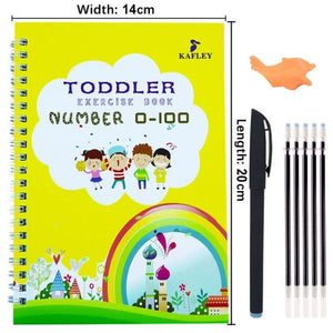 Magical Calligraphy Adventure 4-Piece Set with 10 Refillable Copybooks