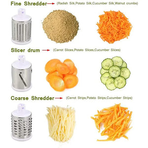 Multi-function 3 in 1 Drum Vegetable Cutter Slicer