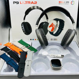 P9 Ultra 2 Smartwatch with High-Performance Headphones & 7 Customizable Straps – The Ultimate Wearable Experience