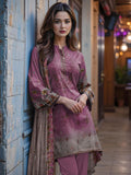 3 Pcs Women's Unstitched Embroidered & prented Suit